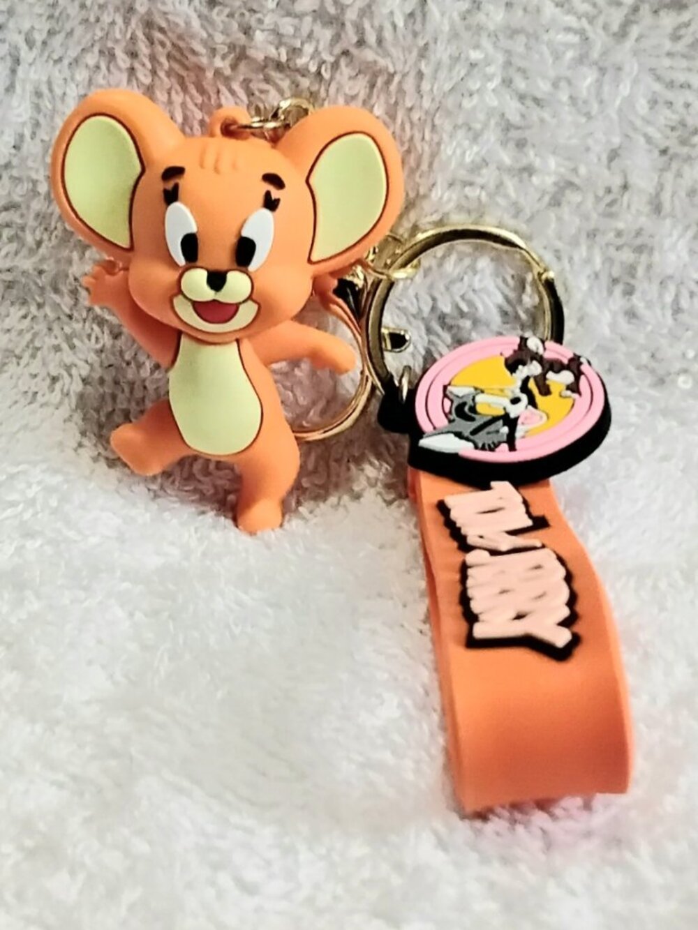 2/$20 3D Silicone Jerry Mouse Keychain made of Very Durable Rubber!!